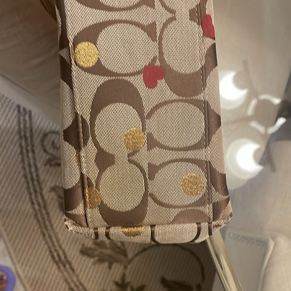 Coach Gold and Brown Tote Bag - Picture 5 of 16